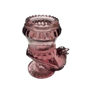 VTG Degenhart Purple Amythest Bird Toothpick Holder 2.5/8" Tall
